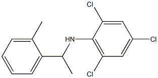 2,4,6-trichloro-N-[1-(2-methylphenyl)ethyl]aniline Struktur