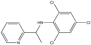 2,4,6-trichloro-N-[1-(pyridin-2-yl)ethyl]aniline Struktur