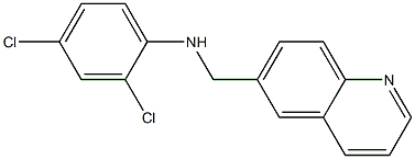 2,4-dichloro-N-(quinolin-6-ylmethyl)aniline Struktur