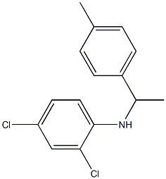 2,4-dichloro-N-[1-(4-methylphenyl)ethyl]aniline Struktur