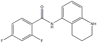 2,4-difluoro-N-(1,2,3,4-tetrahydroquinolin-5-yl)benzamide Struktur