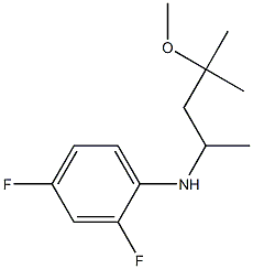 2,4-difluoro-N-(4-methoxy-4-methylpentan-2-yl)aniline Struktur