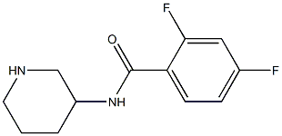 2,4-difluoro-N-(piperidin-3-yl)benzamide Struktur