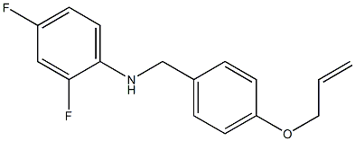 2,4-difluoro-N-{[4-(prop-2-en-1-yloxy)phenyl]methyl}aniline Struktur