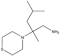 2,4-dimethyl-2-(thiomorpholin-4-yl)pentan-1-amine Struktur