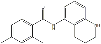 2,4-dimethyl-N-(1,2,3,4-tetrahydroquinolin-5-yl)benzamide Struktur