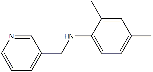 2,4-dimethyl-N-(pyridin-3-ylmethyl)aniline Struktur