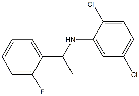 2,5-dichloro-N-[1-(2-fluorophenyl)ethyl]aniline Struktur