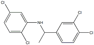 2,5-dichloro-N-[1-(3,4-dichlorophenyl)ethyl]aniline Struktur