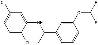 2,5-dichloro-N-{1-[3-(difluoromethoxy)phenyl]ethyl}aniline Struktur