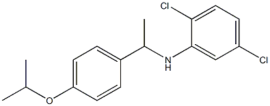 2,5-dichloro-N-{1-[4-(propan-2-yloxy)phenyl]ethyl}aniline Struktur