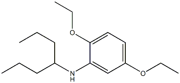 2,5-diethoxy-N-(heptan-4-yl)aniline Struktur