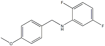 2,5-difluoro-N-[(4-methoxyphenyl)methyl]aniline Struktur