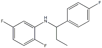 2,5-difluoro-N-[1-(4-fluorophenyl)propyl]aniline Struktur