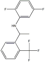 2,5-difluoro-N-{1-[2-(trifluoromethyl)phenyl]ethyl}aniline Struktur