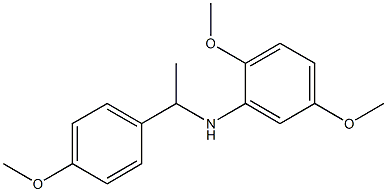 2,5-dimethoxy-N-[1-(4-methoxyphenyl)ethyl]aniline Struktur