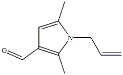 2,5-dimethyl-1-(prop-2-en-1-yl)-1H-pyrrole-3-carbaldehyde Struktur