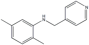 2,5-dimethyl-N-(pyridin-4-ylmethyl)aniline Struktur