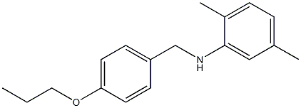 2,5-dimethyl-N-[(4-propoxyphenyl)methyl]aniline Struktur