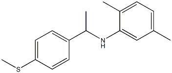 2,5-dimethyl-N-{1-[4-(methylsulfanyl)phenyl]ethyl}aniline Struktur