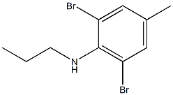 2,6-dibromo-4-methyl-N-propylaniline Struktur