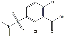 2,6-dichloro-3-[(dimethylamino)sulfonyl]benzoic acid Struktur