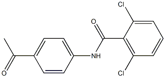 2,6-dichloro-N-(4-acetylphenyl)benzamide Struktur