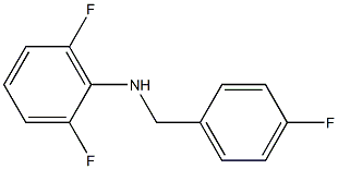 2,6-difluoro-N-[(4-fluorophenyl)methyl]aniline Struktur