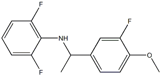 2,6-difluoro-N-[1-(3-fluoro-4-methoxyphenyl)ethyl]aniline Struktur