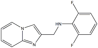 2,6-difluoro-N-{imidazo[1,2-a]pyridin-2-ylmethyl}aniline Struktur