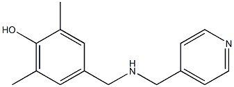 2,6-dimethyl-4-{[(pyridin-4-ylmethyl)amino]methyl}phenol Struktur