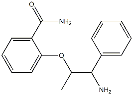 2-[(1-amino-1-phenylpropan-2-yl)oxy]benzamide Struktur