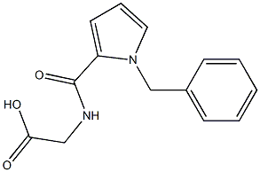 2-[(1-benzyl-1H-pyrrol-2-yl)formamido]acetic acid Struktur