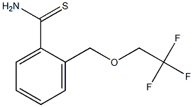 2-[(2,2,2-trifluoroethoxy)methyl]benzenecarbothioamide Struktur