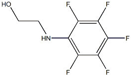 2-[(2,3,4,5,6-pentafluorophenyl)amino]ethan-1-ol Struktur