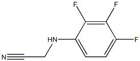 2-[(2,3,4-trifluorophenyl)amino]acetonitrile Struktur