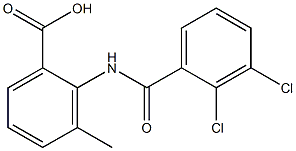 2-[(2,3-dichlorobenzene)amido]-3-methylbenzoic acid Struktur