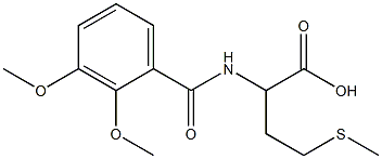 2-[(2,3-dimethoxyphenyl)formamido]-4-(methylsulfanyl)butanoic acid Struktur