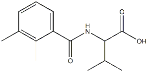 2-[(2,3-dimethylbenzoyl)amino]-3-methylbutanoic acid Struktur