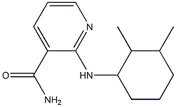 2-[(2,3-dimethylcyclohexyl)amino]pyridine-3-carboxamide Struktur