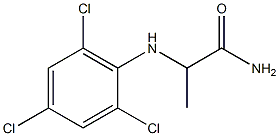 2-[(2,4,6-trichlorophenyl)amino]propanamide Struktur