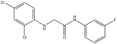 2-[(2,4-dichlorophenyl)amino]-N-(3-fluorophenyl)acetamide Struktur