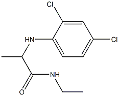 2-[(2,4-dichlorophenyl)amino]-N-ethylpropanamide Struktur