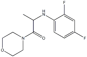 2-[(2,4-difluorophenyl)amino]-1-(morpholin-4-yl)propan-1-one Struktur