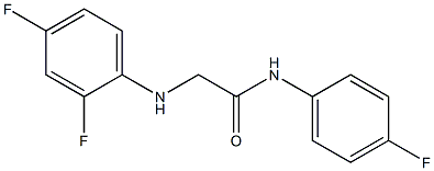 2-[(2,4-difluorophenyl)amino]-N-(4-fluorophenyl)acetamide Struktur