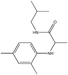 2-[(2,4-dimethylphenyl)amino]-N-(2-methylpropyl)propanamide Struktur