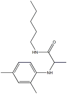 2-[(2,4-dimethylphenyl)amino]-N-pentylpropanamide Struktur