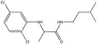 2-[(2,5-dichlorophenyl)amino]-N-(3-methylbutyl)propanamide Struktur