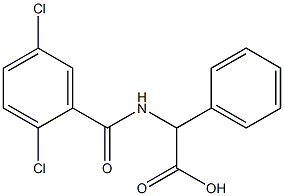 2-[(2,5-dichlorophenyl)formamido]-2-phenylacetic acid Struktur