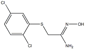 2-[(2,5-dichlorophenyl)sulfanyl]-N'-hydroxyethanimidamide Struktur